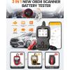 imageANCEL AD310 Pro OBD2 Scanner Diagnostic Tool ampamp Car Battery Tester ampamp Bluetooth OBD2 Reader Check Engine Code Reader for Car with Lights Reset Live Data 12V 24V Battery ChargingCranking System Test