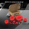 imageANCEL Automotive Red Cap Plugs Kit 23 Piece Set Suitable for Smoke Leakage Test and Various Automotive Pipeline Openings Fits for ANCEL S100 S200 S300 S1000 S2000 S3000 Automotive Smoke Machine