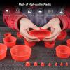 imageANCEL Automotive Red Cap Plugs Kit 23 Piece Set Suitable for Smoke Leakage Test and Various Automotive Pipeline Openings Fits for ANCEL S100 S200 S300 S1000 S2000 S3000 Automotive Smoke Machine