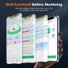 imageANCEL BM300 12V Battery Monitor Bluetooth 40 Automotive Voltmeter with Charging Cranking System Test ampamp Alarm  Compatible for Solar Power Systems RVs Motorcycles Boats Cars and TrucksOrange