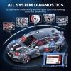 imageANCEL DS160 OBD2 Scanner for Kia Hyundai Full System Bidirectional Scan Tool 30 Reset Functions ABS Bleed Gearbox Learn Battery Match SAS Oil Reset Lifetime Free Updates Full OBD2 AutoVIN