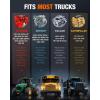 imageANCEL HD3400 Pro Heavy Duty Truck Scanner  DPF Regeneration Lifetime Free Update Compatible with Commercial Vehicles with Cummins Paccar Caterpillar Detroit Volvo Mack International EnginesDark Black