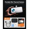 imageANCEL IR101 Thermal Imaging Camera for Android USBC Smartphones  256x192 IR Resolution 25Hz Frame Rate Infrared Camera 024W LowPower Accurate Thermal Imager for Home HVAC Plumbing InspectionIR101 Silver fit for iOS Lightning Port