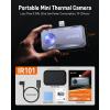 imageANCEL IR101 Thermal Imaging Camera for Android USBC Smartphones  256x192 IR Resolution 25Hz Frame Rate Infrared Camera 024W LowPower Accurate Thermal Imager for Home HVAC Plumbing InspectionIR101 Grey fit for iOS Lightning Port