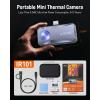 imageANCEL IR101 Thermal Imaging Camera for Android USBC Smartphones  256x192 IR Resolution 25Hz Frame Rate Infrared Camera 024W LowPower Accurate Thermal Imager for Home HVAC Plumbing InspectionIR101 Grey fit for Android USB C Port