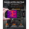 imageANCEL IR101 Thermal Imaging Camera for Android USBC Smartphones  256x192 IR Resolution 25Hz Frame Rate Infrared Camera 024W LowPower Accurate Thermal Imager for Home HVAC Plumbing InspectionIR101 Grey fit for iOS Lightning Port