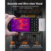 imageANCEL IR101 Thermal Imaging Camera for Android USBC Smartphones  256x192 IR Resolution 25Hz Frame Rate Infrared Camera 024W LowPower Accurate Thermal Imager for Home HVAC Plumbing InspectionIR101 Silver fit for Android USB C Port