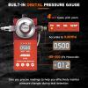 imageANCEL L100PRO Smoke Machine Automotive Builtin Air Compressor Adjustable Digital Pressure Gauge ampamp Flow Dial Safe Car Smoke Leak Tester for EVAP Vacuum Fuel Exhaust Intake Pipes Leak Detectionorange