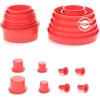 imageANCEL Automotive Red Cap Plugs Kit 23 Piece Set Suitable for Smoke Leakage Test and Various Automotive Pipeline Openings Fits for ANCEL S100 S200 S300 S1000 S2000 S3000 Automotive Smoke Machine