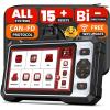 imageANCEL OBD2 Scanner FX6100 Bidirectional Scan Tool All Systems Car Scanner Diagnostic Tool with Active Test 15 Reset Services Oil LightEPBBMSABS BleedingSAS Reset CANFD AutoVIN Free Update