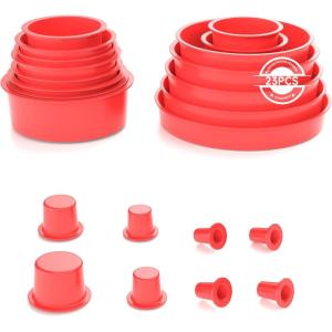 imageANCEL Automotive Red Cap Plugs Kit 23 Piece Set Suitable for Smoke Leakage Test and Various Automotive Pipeline Openings Fits for ANCEL S100 S200 S300 S1000 S2000 S3000 Automotive Smoke Machine