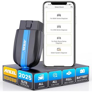 imageANCEL BD300 OBD2 Scanner Bluetooth Fits for BMW Full System Code Reader Fits for BMW Diagnostic Tool with Battery Registration Tool Service EPB CBS ETC ABS Airbag ampamp Powerful OBD2 Scanner