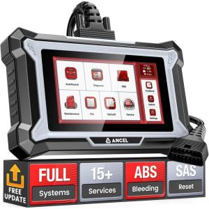 imageANCEL DS200 All Systems OBD2 Scanner for ABS SRS Transmission Diagnostic 15 Reset Services ABS Bleeding SAS Reset Gearbox Relearn Full OBD2 Functions AutoVIN Free Lifetime WiFi Updates