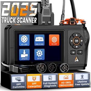 imageANCEL HD430 Heavy Duty Truck Scanner DPF Reset ampamp Forced Regeneration for Cummins ampamp Caterpillar Engine Full System HDOBD Diesel Scanner OBD2 Diagnostic Scan Tool Code Reader for Diesel Trucks ampamp Cars