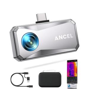 imageANCEL IR101 Thermal Imaging Camera for Android USBC Smartphones  256x192 IR Resolution 25Hz Frame Rate Infrared Camera 024W LowPower Accurate Thermal Imager for Home HVAC Plumbing InspectionIR101 Silver fit for Android USB C Port