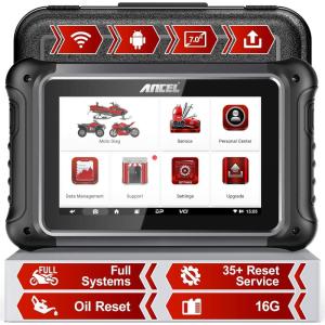 imageANCEL MT700 Motorcycle OBD2 Scanner Full Systems ABS Transmission Diagnostic Tool with 35 Reset Functions for ApriliaBenelliMMWBRPDucatiHarleyHondaIndianSuzukiAndroid 7 Touch Screen 16GB