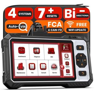 imageANCEL OBD2 Scanner FX6000 Elite Bidirectional Scan Tool for ABSSRSTransmissionEnigne7 ResetCar Scanner with Active TestOilBrakeSASThrottleBMS ResetABS BleedingGear LearningFCA Support