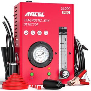 imageANCEL S3000 PRO Automotive Smoke Machine with Builtin Air Pump and Pressure Gauge Professional Vehicle Leak Diagnostic Detector Tools Kit for Leaks Test in VacuumFuelEVAP and Other Cars SystemMedium Automotive Smoke Machine