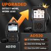 imageANCEL AD530 OBD2 Scanner Diagnostic Tool Universal Check Engine Code Reader with Live Data Car Diagnostic Tool with Upgraded Battery Tester ampamp All OBD2 Functions for 1996 Vehicles Upgraded AD310Black