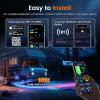 imageANCEL BM1000 400A Bluetooth Battery Monitor with Shunt Wireless Smart Battery Meter for RV Solar Marine OffGrid Systems DC 10120V Voltage Accurate CurrentAhSOC Tracking via App