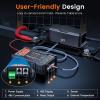 imageANCEL BM1000 400A Bluetooth Battery Monitor with Shunt Wireless Smart Battery Meter for RV Solar Marine OffGrid Systems DC 10120V Voltage Accurate CurrentAhSOC Tracking via App