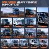 imageANCEL HD8000 Heavy Duty Truck Scanner DPF Reset ampamp Forced Regen Diesel Scanner Diagnostic Tool with Speed Limit Idle Speed Coding ampamp Oil Service Reset for Trucks Buses Free Update LifetimeHD8000