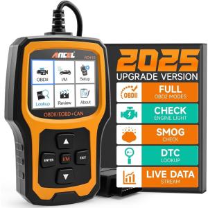 imageANCEL AD410 Enhanced OBD2 Scanner Vehicle Code Reader for Check Engine Light Automotive OBD II Scanner Fault Diagnosis OBDII Scan Tool for All OBDII Cars 1996 BlackYellow