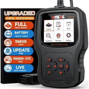 imageANCEL AD530 OBD2 Scanner Diagnostic Tool Universal Check Engine Code Reader with Live Data Car Diagnostic Tool with Upgraded Battery Tester ampamp All OBD2 Functions for 1996 Vehicles Upgraded AD310Black