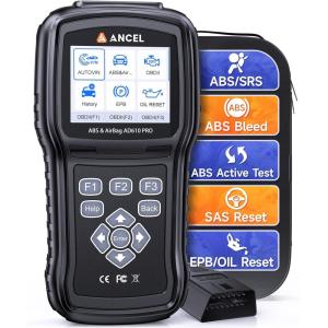 imageANCEL AD610 Pro ABS SRS OBD2 Scanner ABS Bleeding SAS Calibration ABS Airbag EPB Oil Reset Full OBD2 Functions AutoVIN Free Lifetime WiFi UpdatesBlack