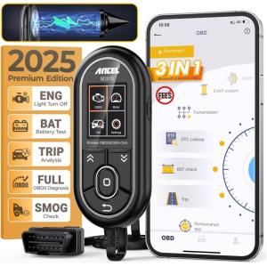 imageANCEL BD310 OBD2 Scanner Diagnostic Tool  3 in 1 OBD2 Scanner Bluetooth  App Based OBDII Scan Tool for Android ampamp iPhone  Check Engine Light Code Reader  Wired Bluetooth and Headsup Display