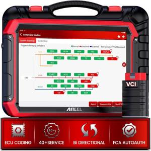 imageANCEL DS700 Elite Bidirectional Scanner with Topology Mapping ECU Coding ampamp 40 Services FCA Autoauth Auto Diagnostic Scan Tool 2 Years Free Update All System OBD2 Scanner Diagnostic Tool