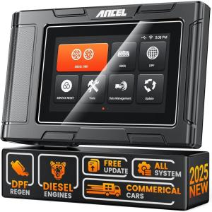 imageANCEL Heavy Duty Truck Scanner HD3300 Plus DPF ResetForce Regen Full System Truck Scanner for Detroit Cummins Caterpillar Paccar Volvo Engine ampamp Commercial Trucks Lifetime Free Update