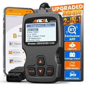 imageUpgraded AD310 ANCEL AD310BT OBD2 Scanner Bluetooth  Check Engine Code Reader Escaner Automotriz with Premium App On iOS ampamp Android Car Diagnostic Scanner for All Vehicles After 1996AD310BT