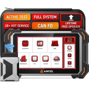 imageANCEL DS500BT Bidirectional OBD2 Scanner Full System Car Diagnostic Tool with 28 Reset Functions ABS Bleeding TPMSDPFSRSEPBBMS Reset Injector Coding CAN FD Lifetime Free Updates