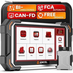 image:imageANCEL Large Protective Case for OBD2 Scanner and Code Reader Diagnostic Scan Tool Battery Tester Storage Box L Compatible with ANCEL ProductsSilver