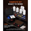 image:imageANCEL BR2000 Elite Brake Bleeder Kit OnePerson Pressure Pulse Brake Fluid Replacement Tool 4Wheel Simultaneous Service 12V Powered 12 Adapters 65L Bottles for DIY and Shop Use