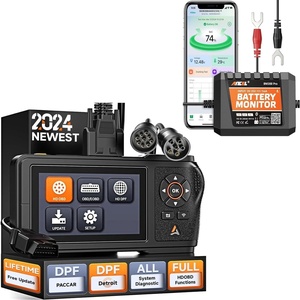 image:imageANCEL HD431 Heavy Duty Truck Scanner 2024 New Diesel Diagnostic Scan Tool DPF Regen and Reset Tool for Detroit Paccar Plus Upgraded BM300 ANCEL BM300 Pro 6V 12V 24V Battery Monitor