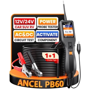 image:imageANCEL PB60 Automotive Power Circuit Probe Tester 1224V AllinOne Electrical Diagnostic Tool with Component Activation Short Finder Digital Multimeter Ohmmeter Functions for Cars Trucks RVs OrangeBlack