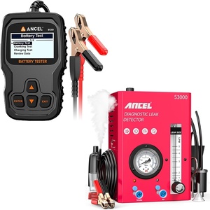 image:imageANCEL S3000US Smoke Machine Automotive Leak Detector with Builtin Air Compressor BT310 12V 24V Car Battery Tester  1002000 CCA Battery Load Tester